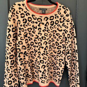 Tahari Leopard Print Sweater